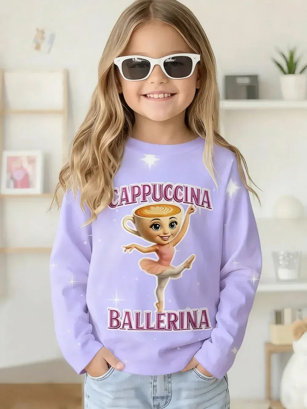 Trendy Kids Apparel Kids Clothing Italian Brainrot Long Sleeve T-Shirt