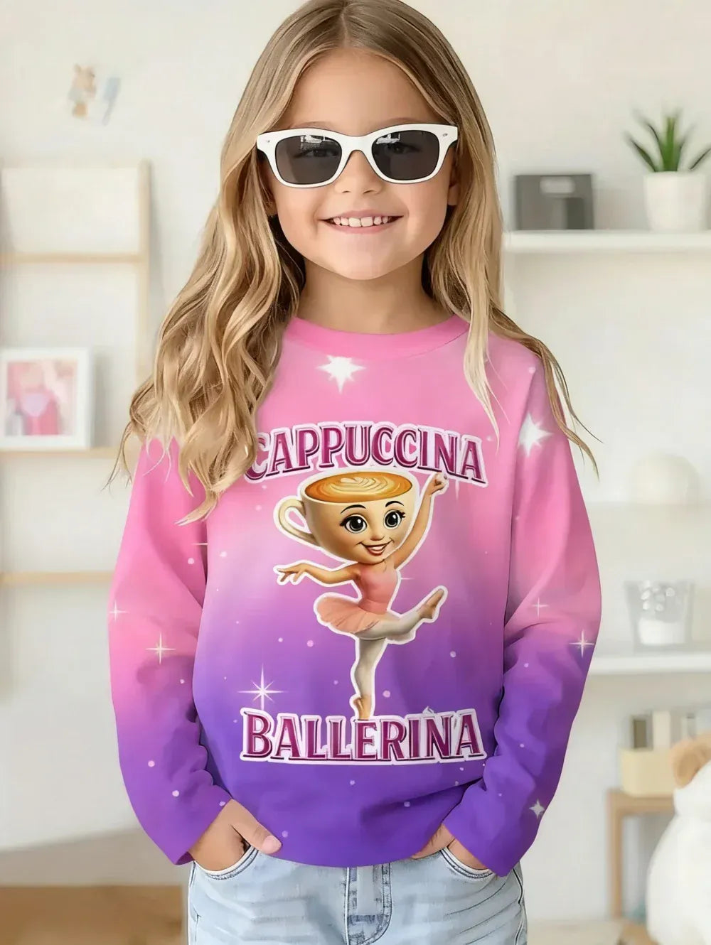 Trendy Kids Apparel Kids Clothing Italian Brainrot Long Sleeve T-Shirt