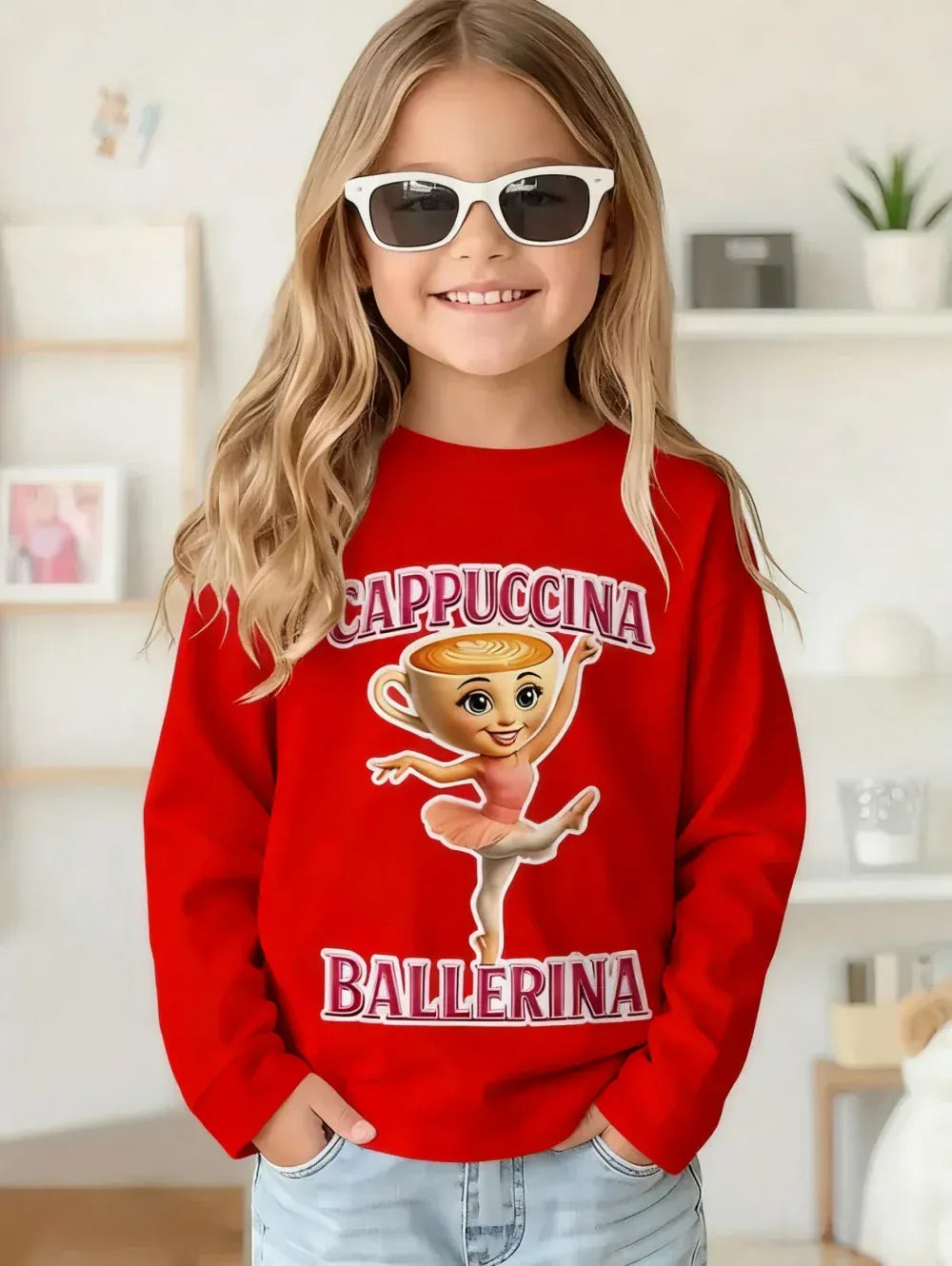 Trendy Kids Apparel Kids Clothing Italian Brainrot Long Sleeve T-Shirt