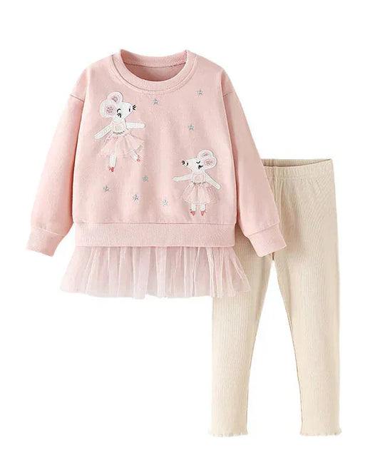 Trendy Kids Apparel Kids Clothing Kids' Autumn/Winter Sweatshirt & Leggings