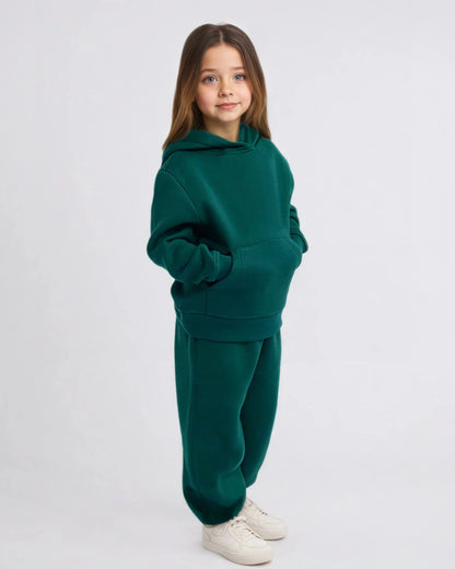 Trendy Kids Apparel Kids Clothing Kids' Baby Girls' Solid Color Hoodie & Pants Set