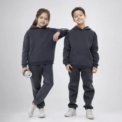 Trendy Kids Apparel Kids Clothing Kids' Baby Girls' Solid Color Hoodie & Pants Set