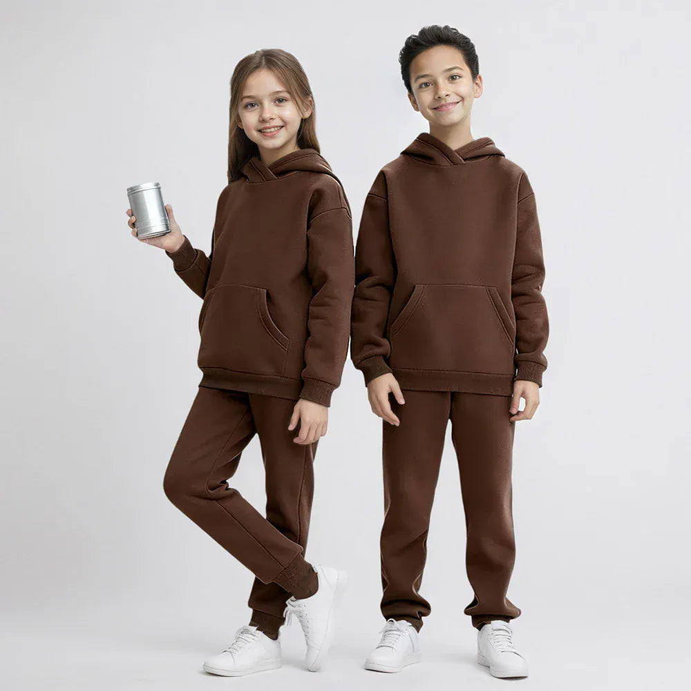 Trendy Kids Apparel Kids Clothing Kids' Baby Girls' Solid Color Hoodie & Pants Set