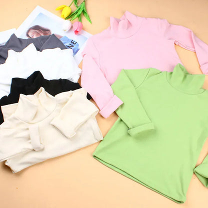 Trendy Kids Apparel Kids Clothing Kids' Basic Soft Turtleneck