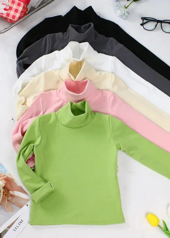 Trendy Kids Apparel Kids Clothing Kids' Basic Soft Turtleneck
