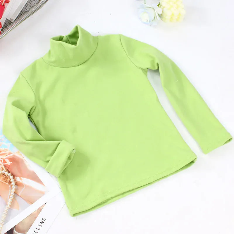 Trendy Kids Apparel Kids Clothing Kids' Basic Soft Turtleneck