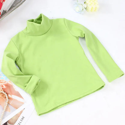 Trendy Kids Apparel Kids Clothing Kids' Basic Soft Turtleneck