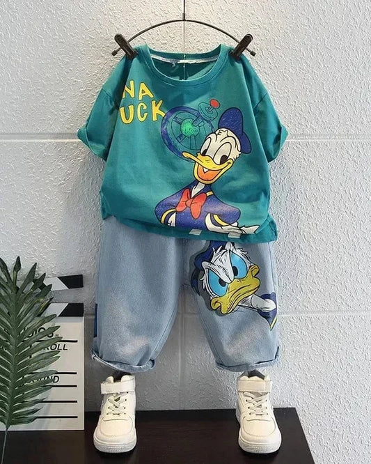 Trendy Kids Apparel Kids Clothing Kids' Boys Disney Donald Duck T-Shirt & Denim Jeans Set