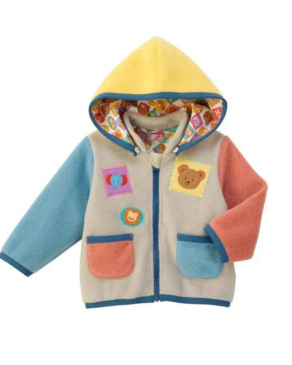 Trendy Kids Apparel Kids Clothing Kids' Cartoon Bear Fleece Jacket Boys'