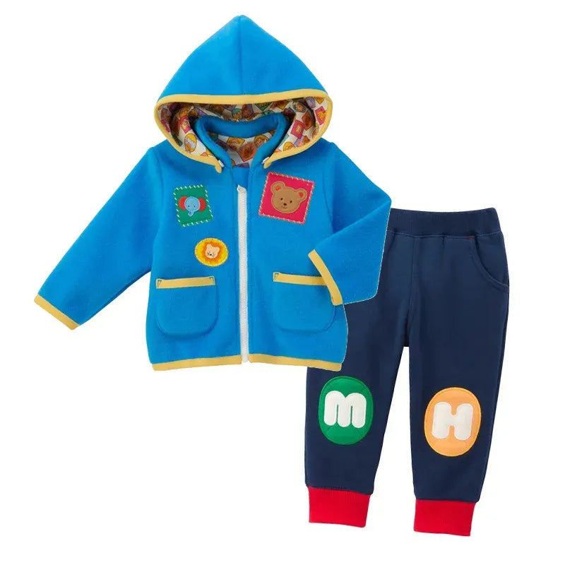Trendy Kids Apparel Kids Clothing Kids' Cartoon Bear Fleece Jacket Boys'