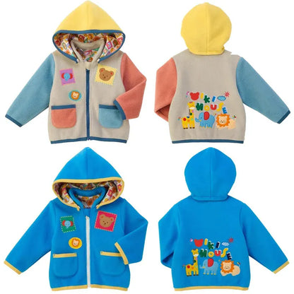 Trendy Kids Apparel Kids Clothing Kids' Cartoon Bear Fleece Jacket Boys'