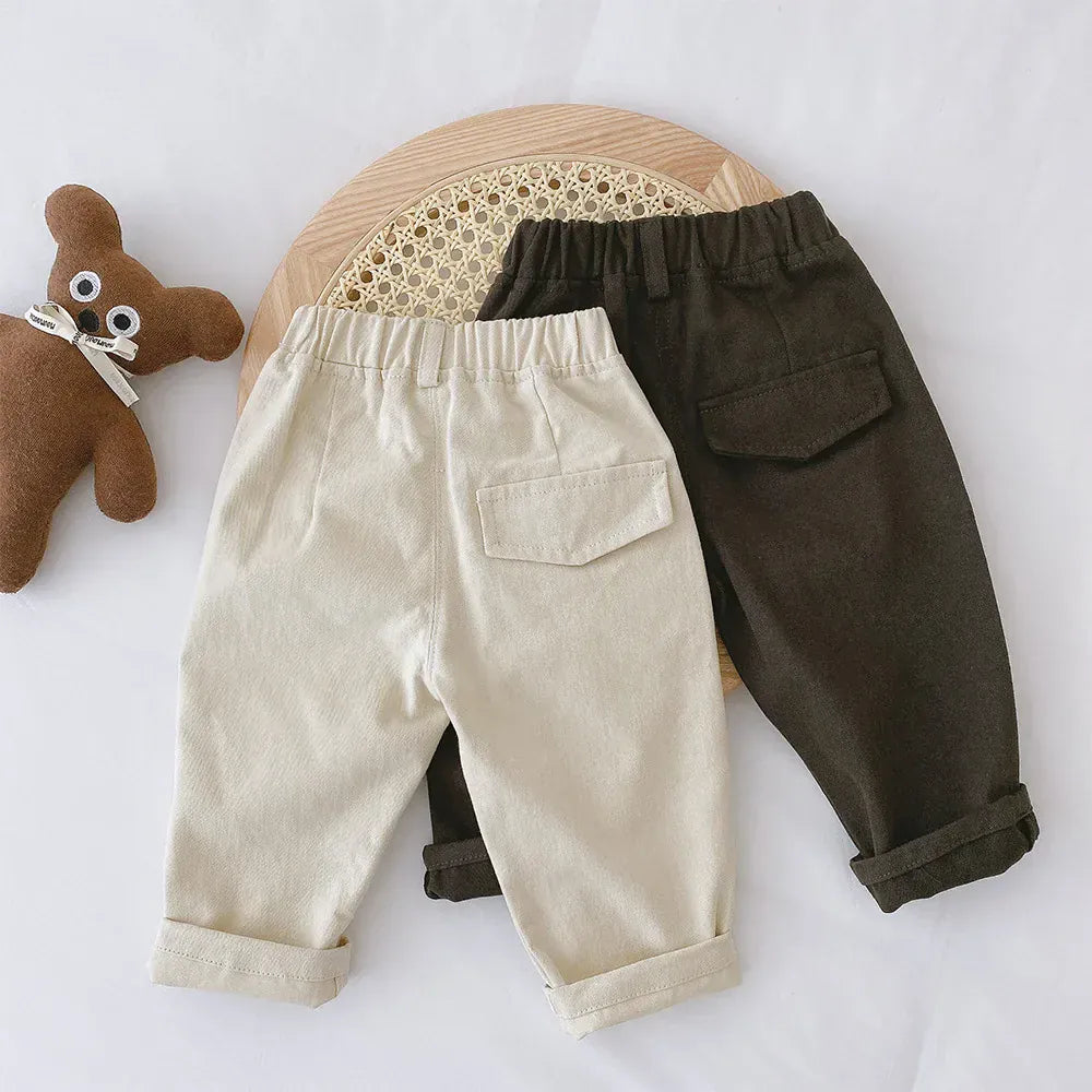 Trendy Kids Apparel Kids Clothing Kids Cotton Canvas Casual Pants