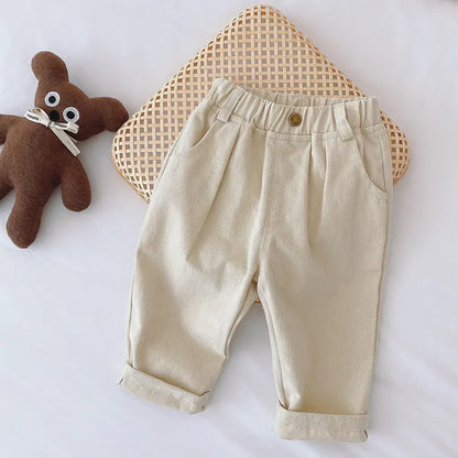 Trendy Kids Apparel Kids Clothing Kids Cotton Canvas Casual Pants