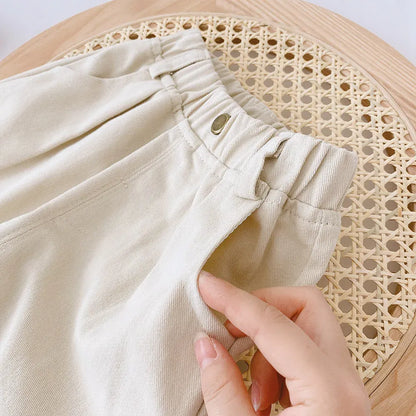 Trendy Kids Apparel Kids Clothing Kids Cotton Canvas Casual Pants