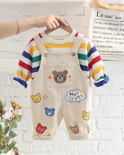 Trendy Kids Apparel Kids Clothing Kids Spring Autumn Overall Set