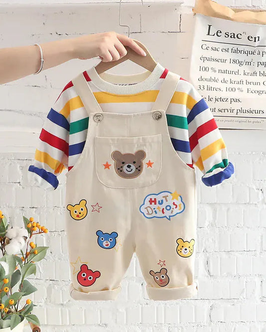 Trendy Kids Apparel Kids Clothing Kids Spring Autumn Overall Set