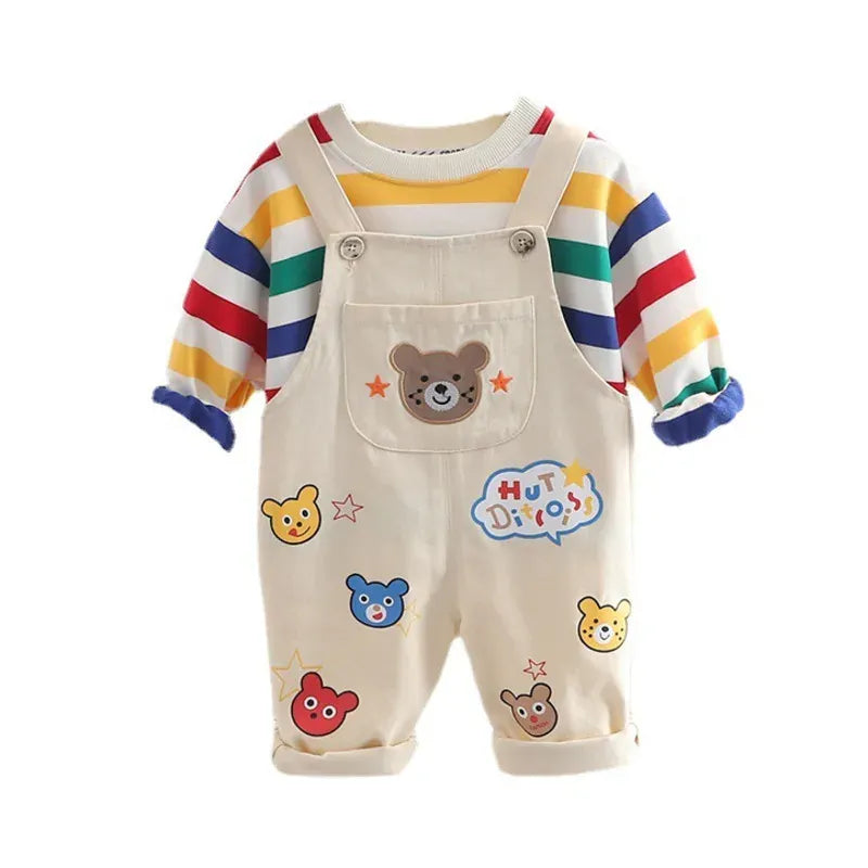 Trendy Kids Apparel Kids Clothing Kids Spring Autumn Overall Set
