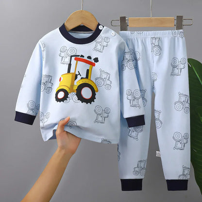 Trendy Kids Apparel Kids Clothing Kids' Unisex Cotton Autumn/Winter Pajama Set