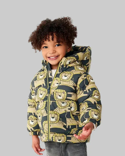 Trendy Kids Apparel Kids Clothing Kids' Unisex Winter Warm Cotton Cartoon Hooded Jacket