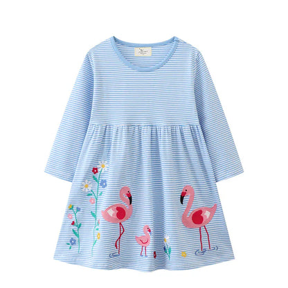 Trendy Kids Apparel Kids Clothing Long Sleeve Kids Preppy Style Dress