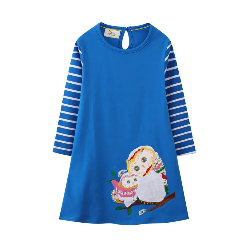 Trendy Kids Apparel Kids Clothing Long Sleeve Kids Preppy Style Dress