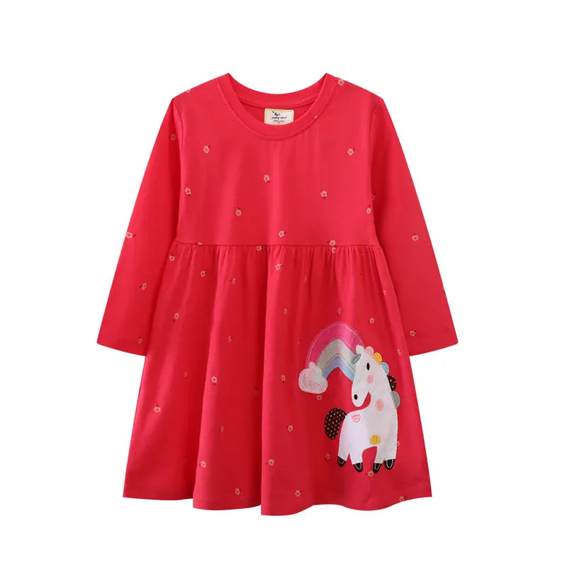Trendy Kids Apparel Kids Clothing Long Sleeve Kids Preppy Style Dress