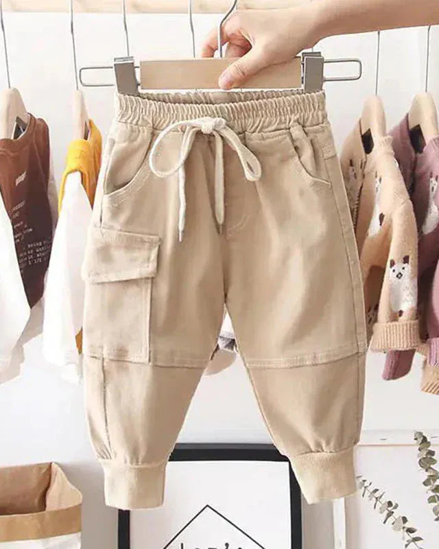 Trendy Kids Apparel Kids Clothing New Cotton Cargo Pants