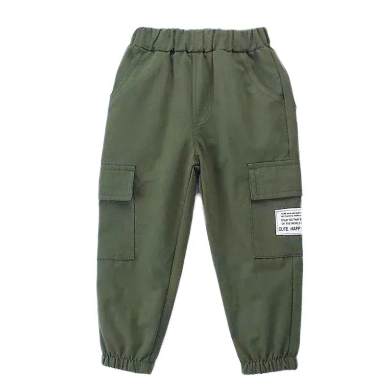 Trendy Kids Apparel Kids Clothing New Cotton Cargo Pants
