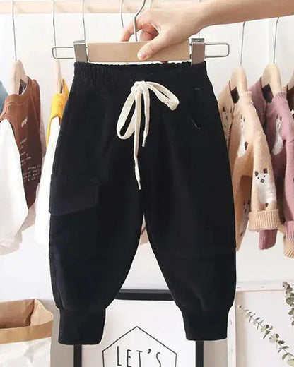 Trendy Kids Apparel Kids Clothing New Cotton Cargo Pants
