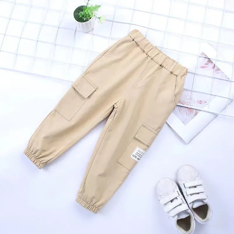 Trendy Kids Apparel Kids Clothing New Cotton Cargo Pants