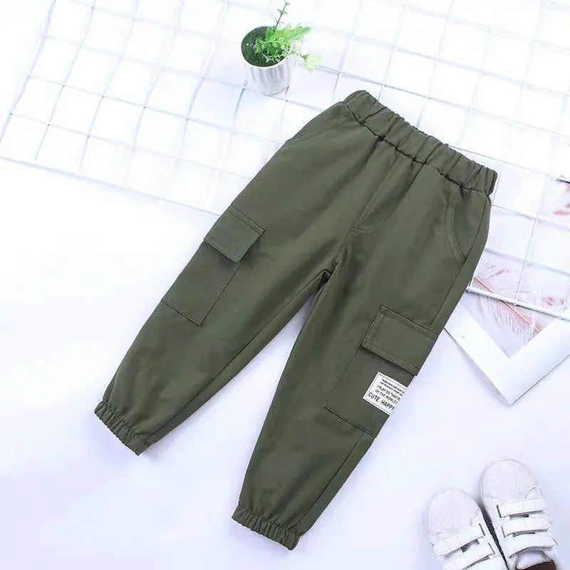 Trendy Kids Apparel Kids Clothing New Cotton Cargo Pants