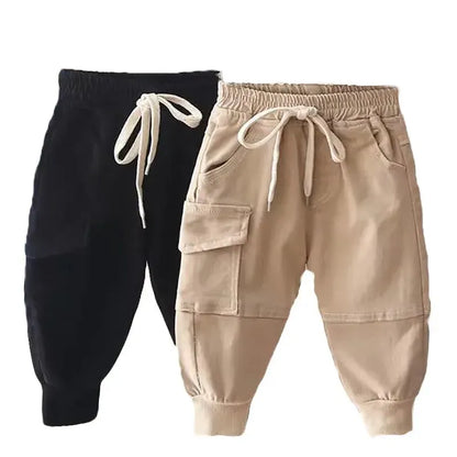 Trendy Kids Apparel Kids Clothing New Cotton Cargo Pants