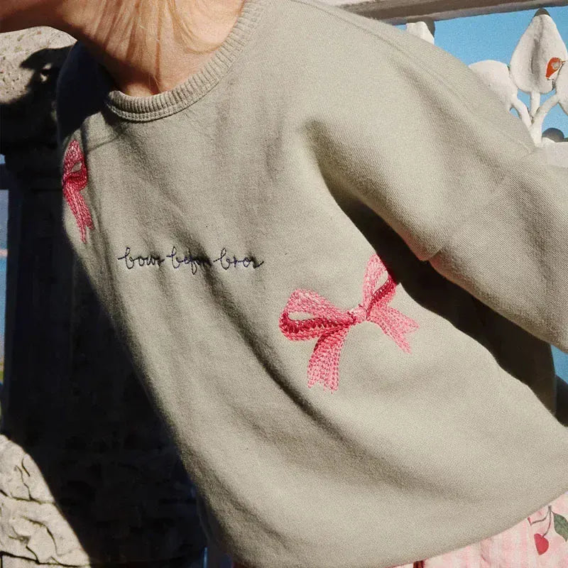 Trendy Kids Apparel Kids Clothing New Embroidered Girl Sweatshirt