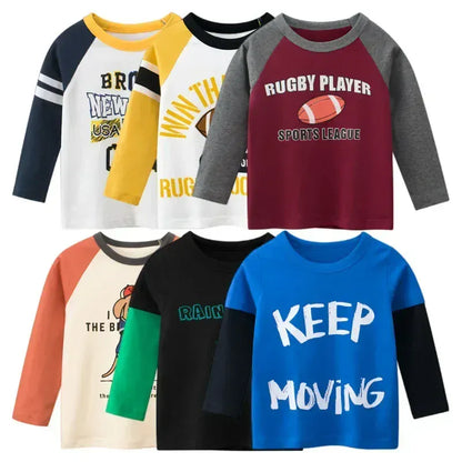 Trendy Kids Apparel Kids Clothing Print Cotton Boys T-shirt