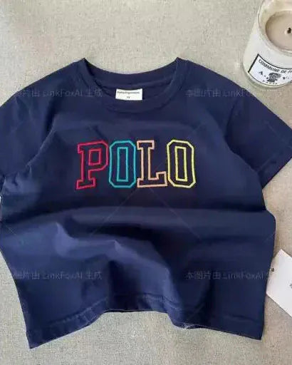 Trendy Kids Apparel Kids Clothing Pure Cotton Short Sleeved T-shirt