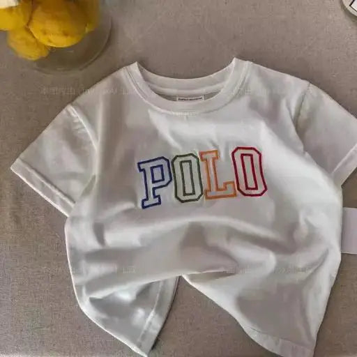 Trendy Kids Apparel Kids Clothing Pure Cotton Short Sleeved T-shirt