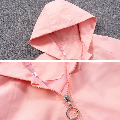 Trendy Kids Apparel Kids Clothing Spring Autumn Girls Hooded Jacket