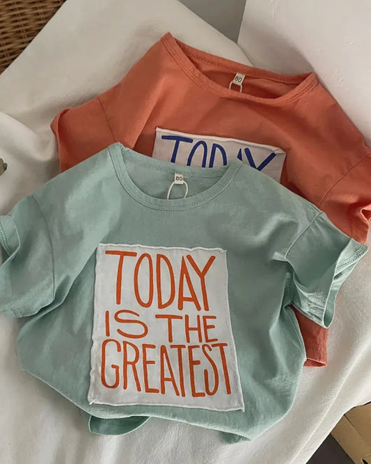 Trendy Kids Apparel Kids Clothing Summer Children Boys T-shirts Cotton