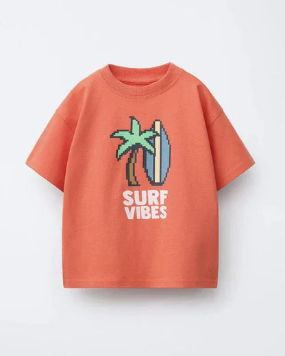 Trendy Kids Apparel Kids Clothing Summer Short Sleeved T-shirt