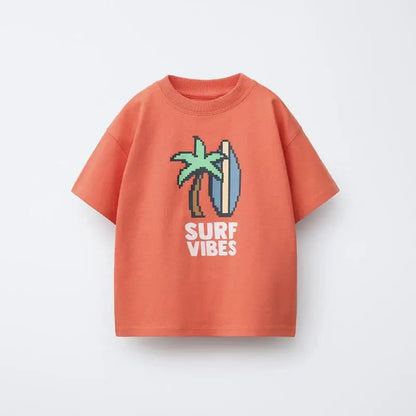 Trendy Kids Apparel Kids Clothing Summer Short Sleeved T-shirt