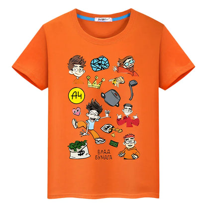Trendy Kids Apparel Kids Clothing T-shirt 100% Cotton