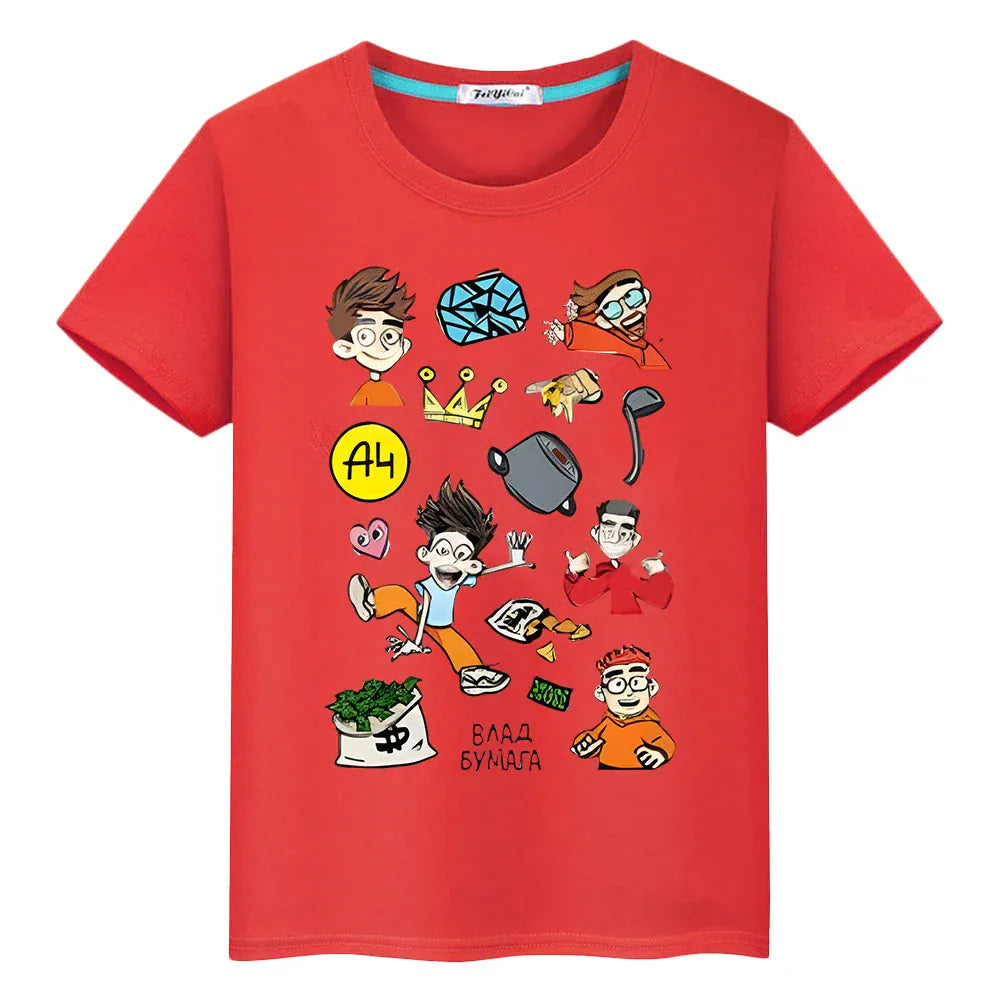 Trendy Kids Apparel Kids Clothing T-shirt 100% Cotton