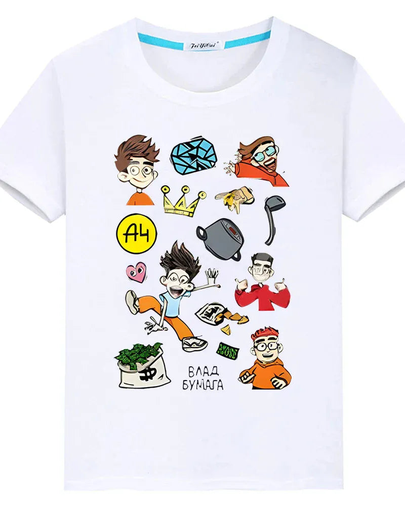 Trendy Kids Apparel Kids Clothing T-shirt 100% Cotton