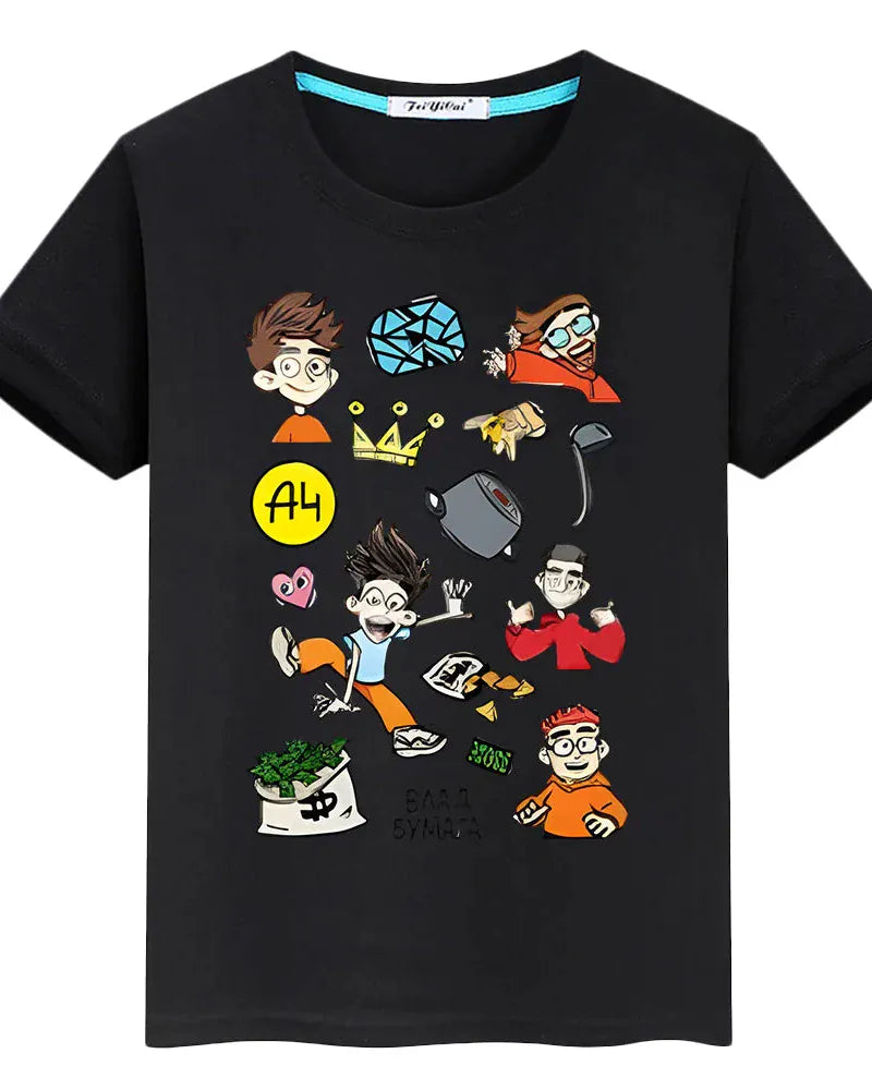 Trendy Kids Apparel Kids Clothing T-shirt 100% Cotton