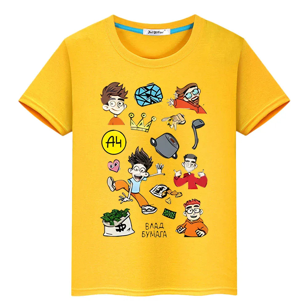 Trendy Kids Apparel Kids Clothing T-shirt 100% Cotton