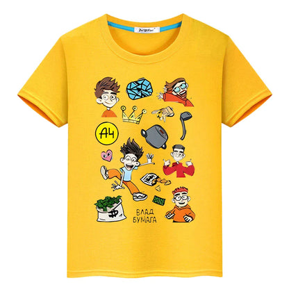 Trendy Kids Apparel Kids Clothing T-shirt 100% Cotton
