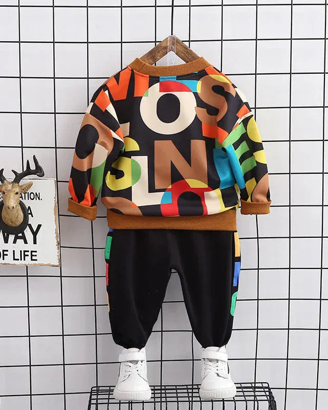 Trendy Kids Apparel Kids Clothing Toddler Boy Casual Tracksuit