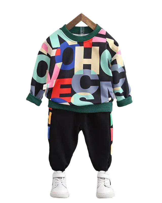 Trendy Kids Apparel Kids Clothing Toddler Boy Casual Tracksuit
