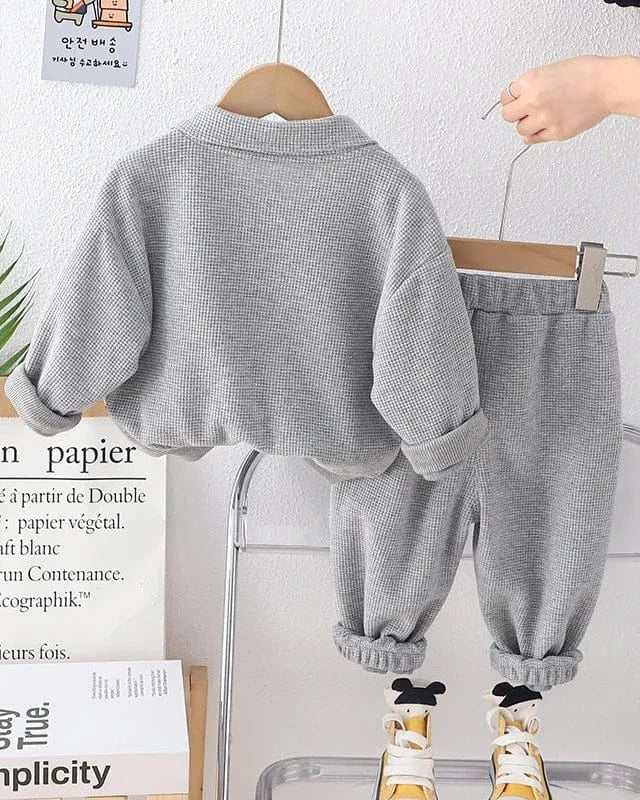 Trendy Kids Apparel Kids Clothing Toddler Boys' Solid T-Shirt & Pants Set