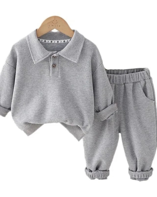 Trendy Kids Apparel Kids Clothing Toddler Boys' Solid T-Shirt & Pants Set